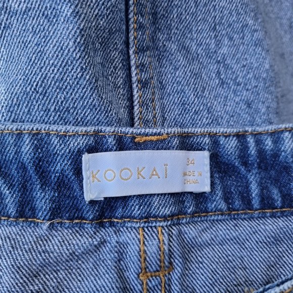 Kookai size 34 (6) denim mini skirt - Picture 2 of 5